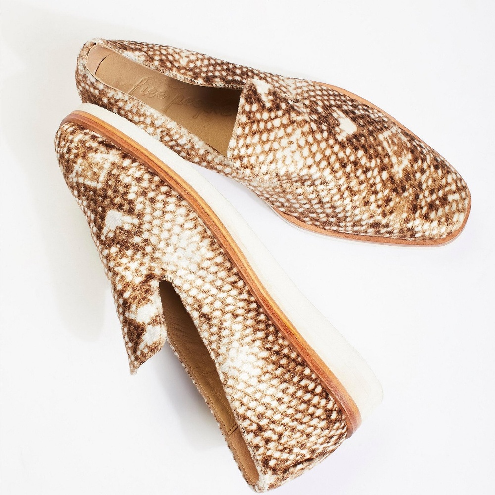 FREE PEOPLE Snake Eyes Loafer Print Slip On